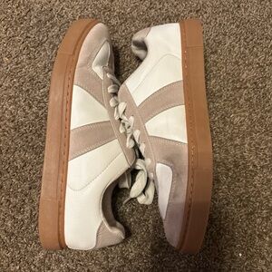 Sincerely Jules White and Tan Sneakers